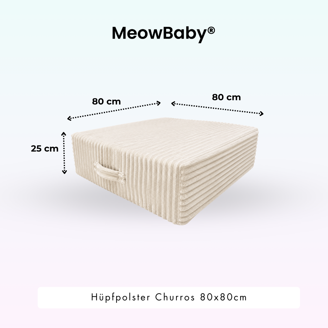 MeowBaby.de MeowBaby Hüpfpolster Churros 60x60 cm