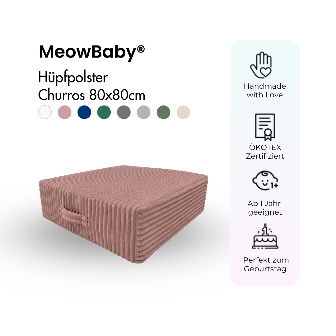MeowBaby.de MeowBaby Hüpfpolster Churros 60x60 cm