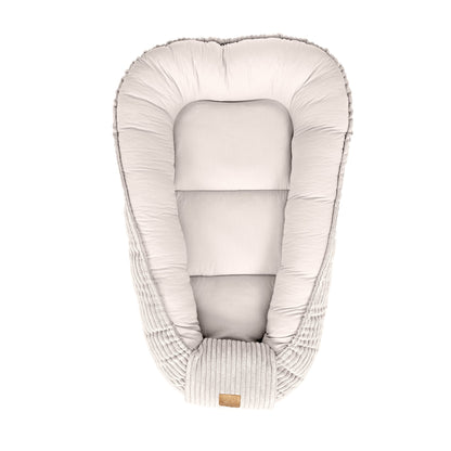 MeowBaby.de MeowBaby Babynest Cord – Classic Cord Edition für Neugeborene