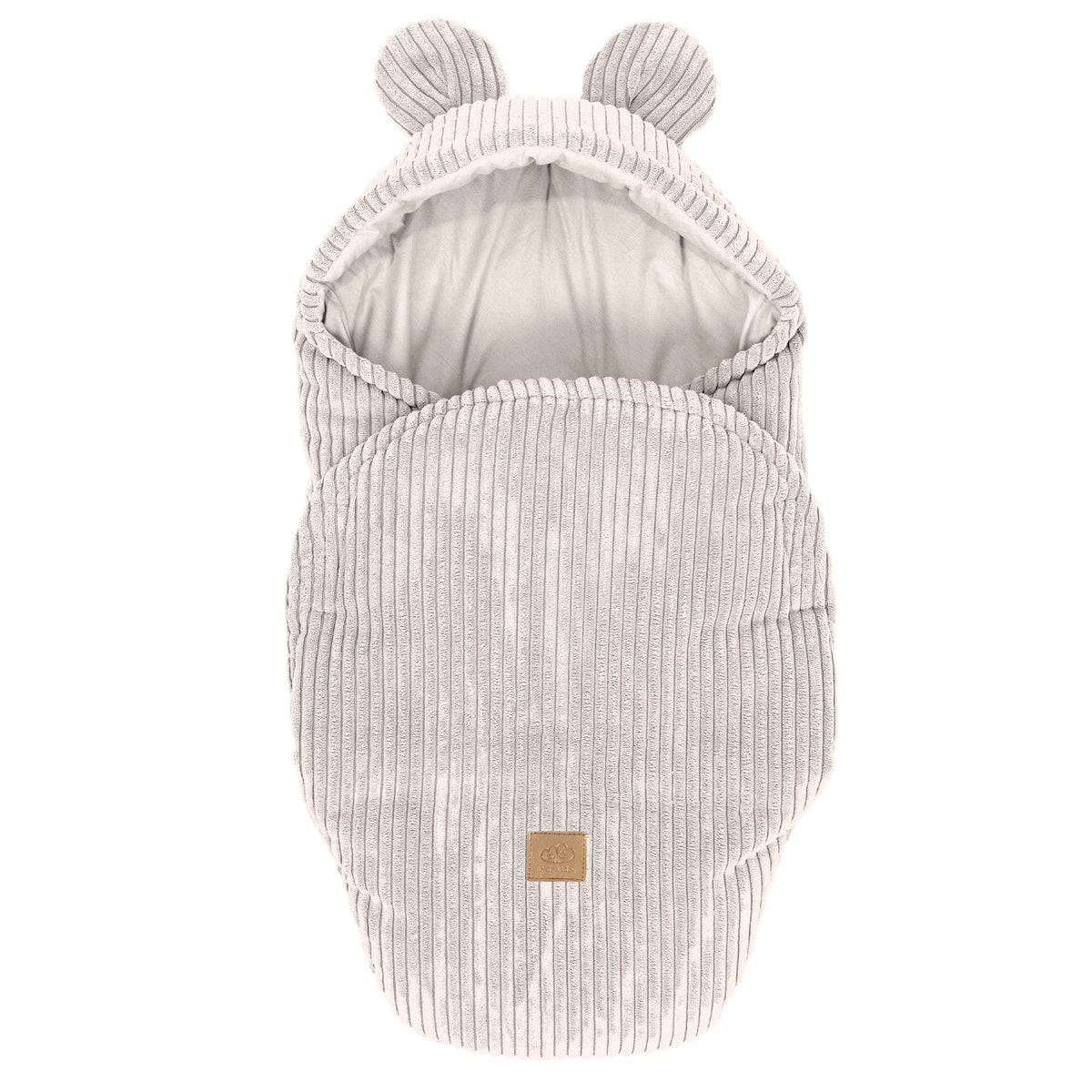 MeowBaby.de MeowBaby Einschlagdecke mit Bärenohren Classic Cord Edition