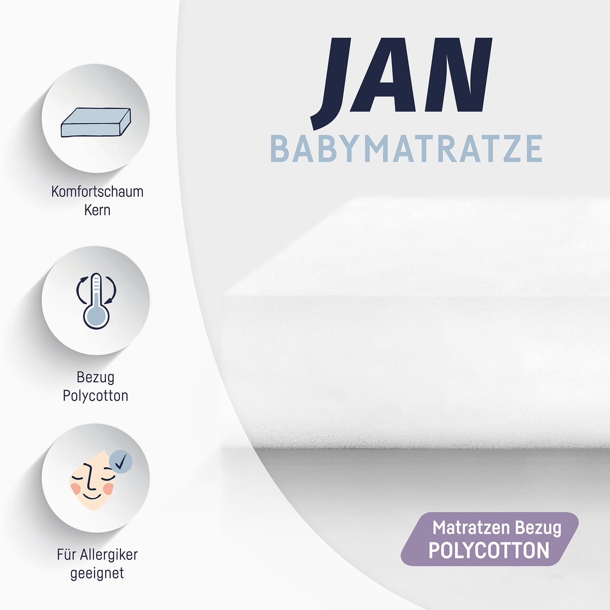 Babymatratze Jan – Detailansicht