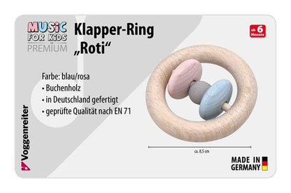 Klapper-Ring "Roti" (blau/rosa)