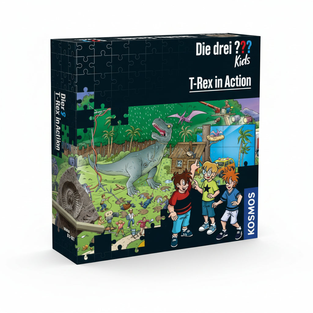 KRIMI-PUZZLE: DIE DREI ??? KIDS - T-REX IN ACTION