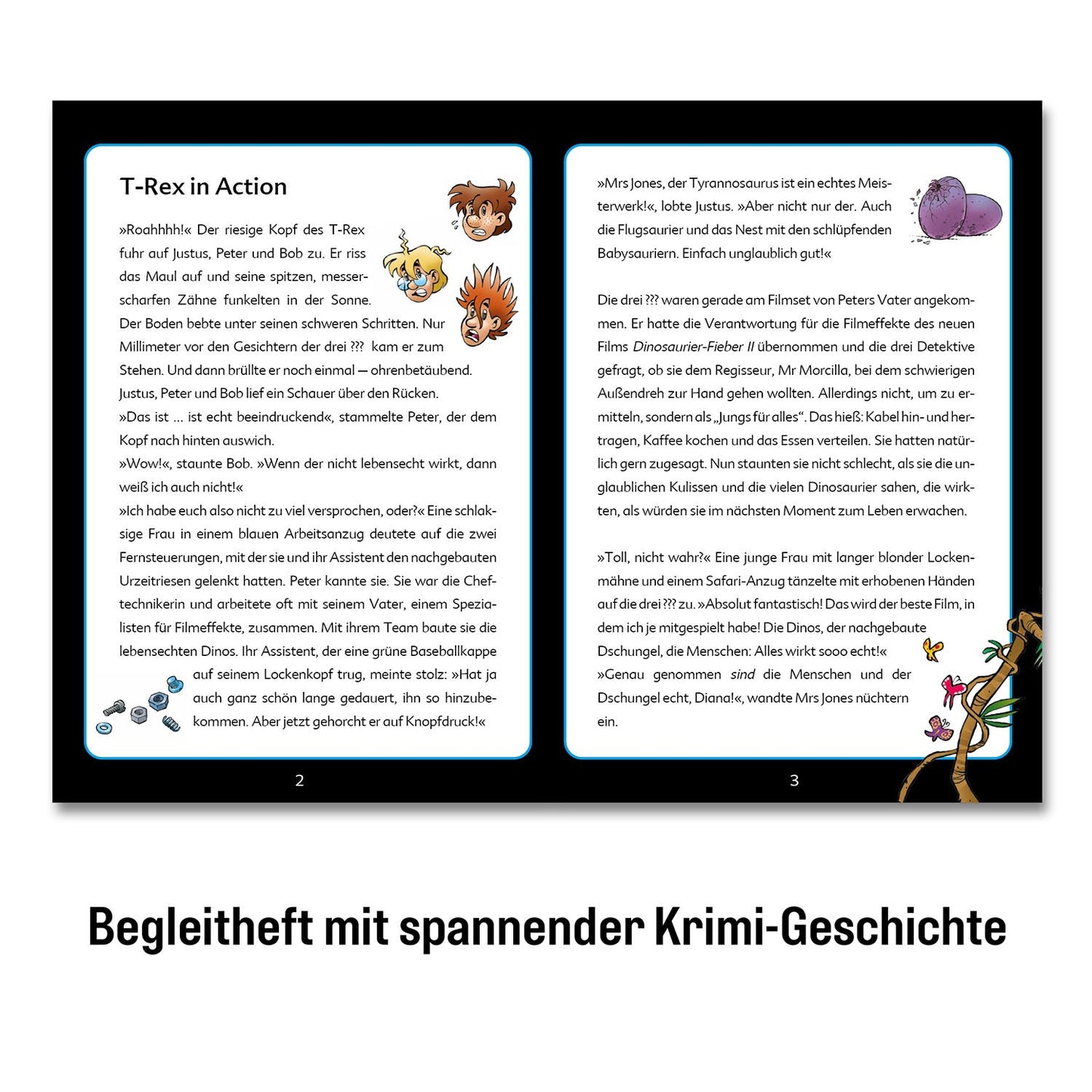 KRIMI-PUZZLE: DIE DREI ??? KIDS - T-REX IN ACTION