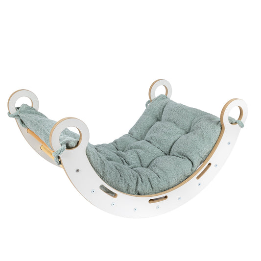 MeowBaby.de MeowBaby Balancewippe M Snug Rocker Premium Bouclé