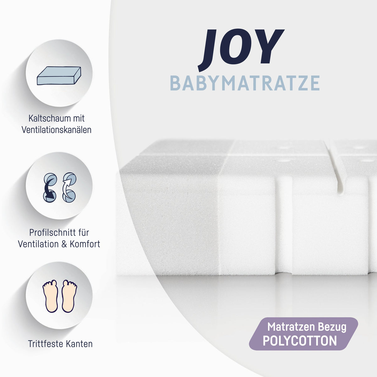 Babymatratze Joy – Detailansicht
