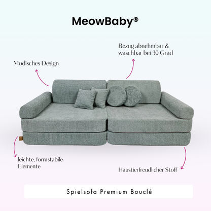 MeowBaby.de MeowBaby Spielsofa Premium Bouclé