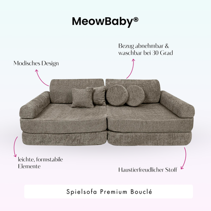 MeowBaby.de MeowBaby Spielsofa Premium Bouclé