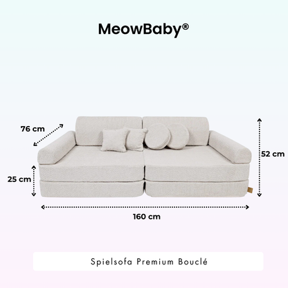 MeowBaby.de MeowBaby Spielsofa Premium Bouclé