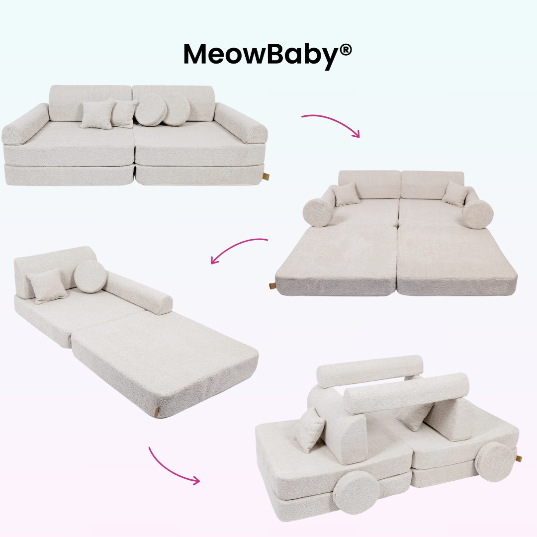MeowBaby.de MeowBaby Spielsofa Premium Bouclé