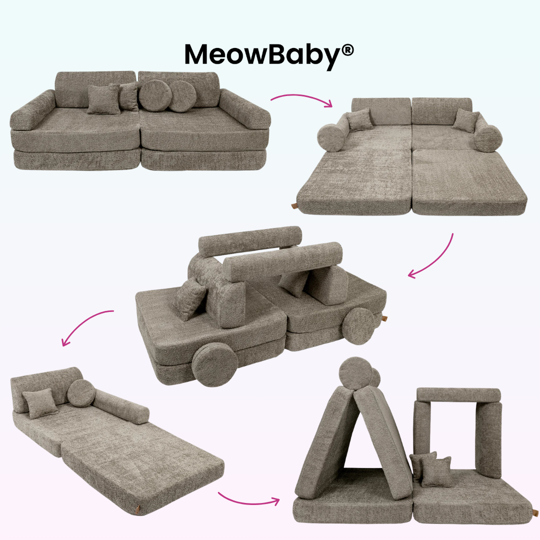 MeowBaby.de MeowBaby Spielsofa Premium Bouclé