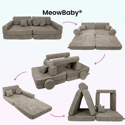 MeowBaby.de MeowBaby Spielsofa Premium Bouclé