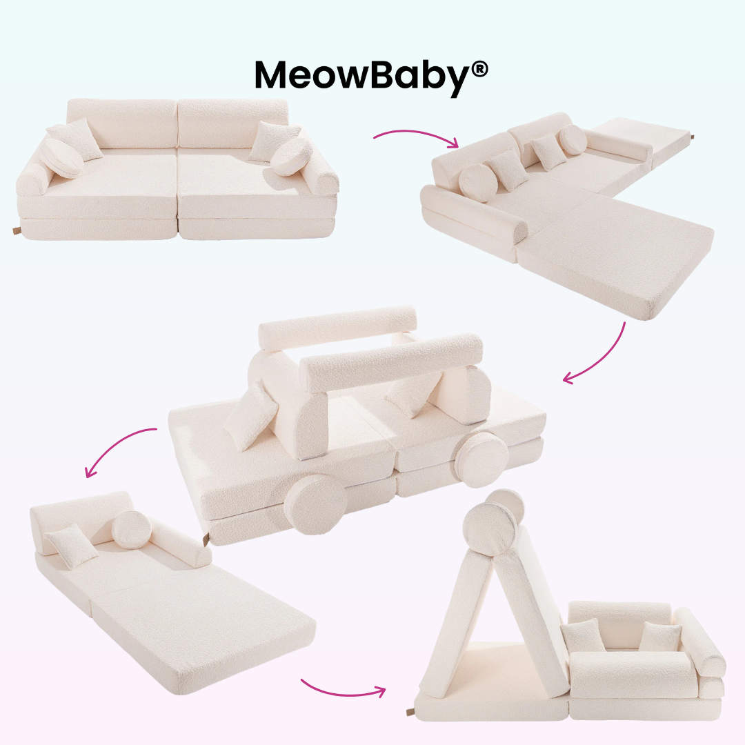 MeowBaby.de MeowBaby Spielsofa Premium Bouclé