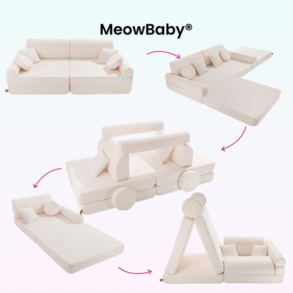 MeowBaby.de MeowBaby Spielsofa Premium Bouclé