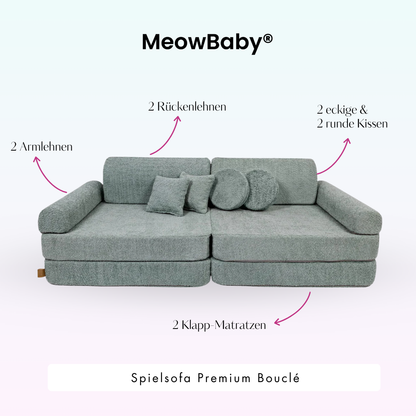 MeowBaby.de MeowBaby Spielsofa Premium Bouclé