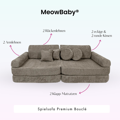 MeowBaby.de MeowBaby Spielsofa Premium Bouclé