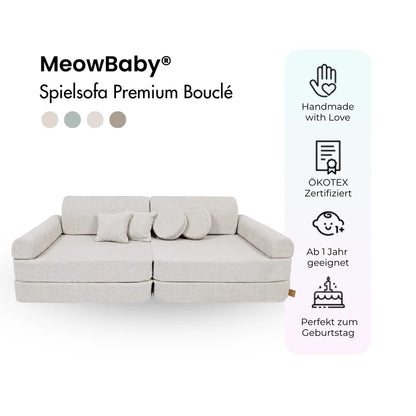 MeowBaby.de MeowBaby Spielsofa Premium Bouclé
