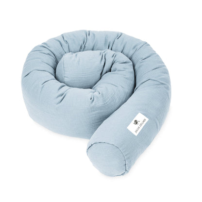 Bettschlange Musselin, Denim
