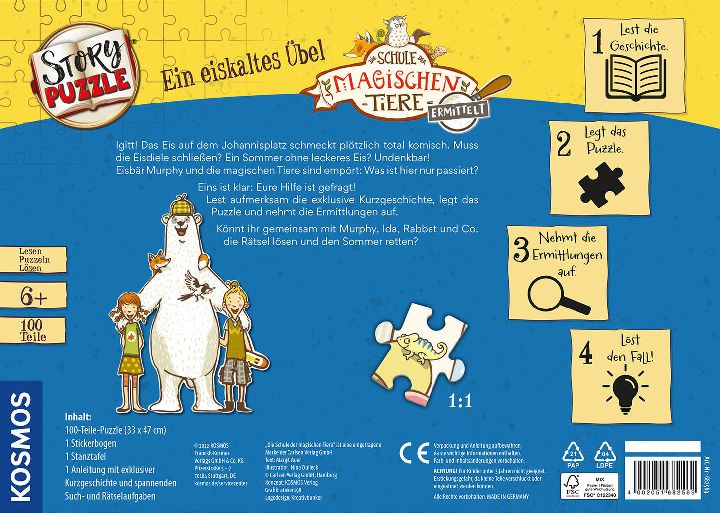 Story-Puzzle: Die Schule der magischen Tiere ermittelt
