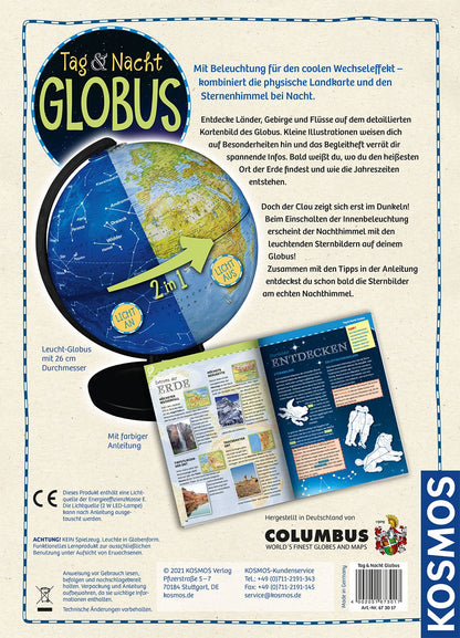Kosmos Tag und Nacht Globus