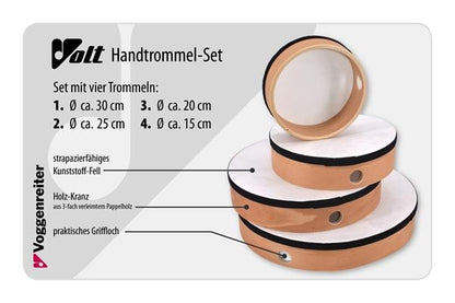VOLT Handtrommel-Set (4er)