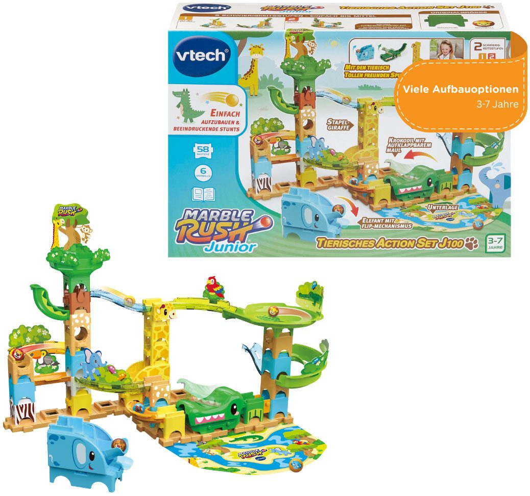 VTech Marble Rush - Kugelbahn - Tierisches Action Set J100