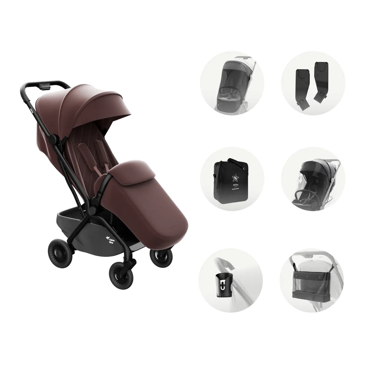 Avionaut Airby GO Plus Set Burgundy