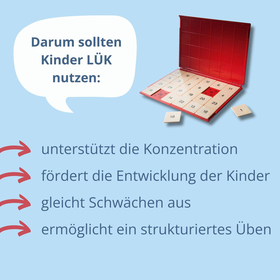 LÜK Kontrollgerät mit 24 Aufgabenplättchen