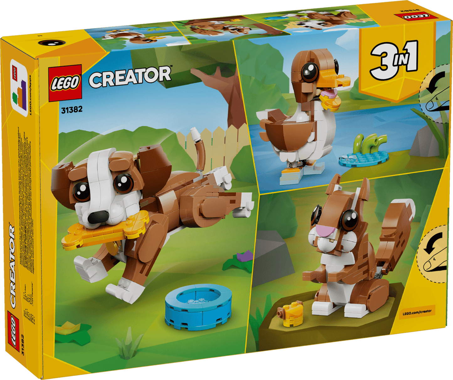 LEGO® Creator 3-in-1-Sets #31382 Niedliche Tiere: Verspielter Welpe