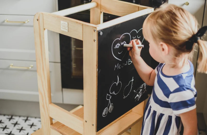 MeowBaby.de MeowBaby Lernturm/Küchenhelfer mit Tafel