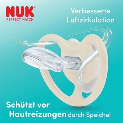 NUK Perfect Match Air Night Silikon-Schnuller