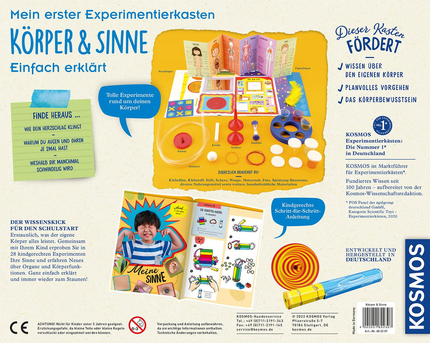 Mein erster Experimentierkasten - Körper&Sinne