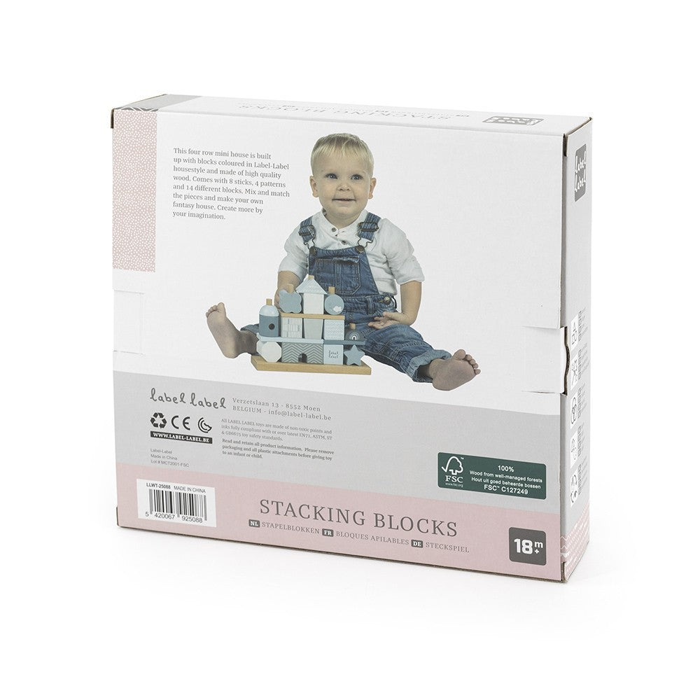 Label Label Stapelbausteine Haus