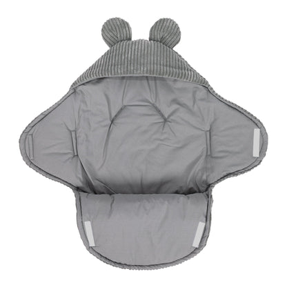 MeowBaby.de MeowBaby Einschlagdecke mit Bärenohren Classic Cord Edition