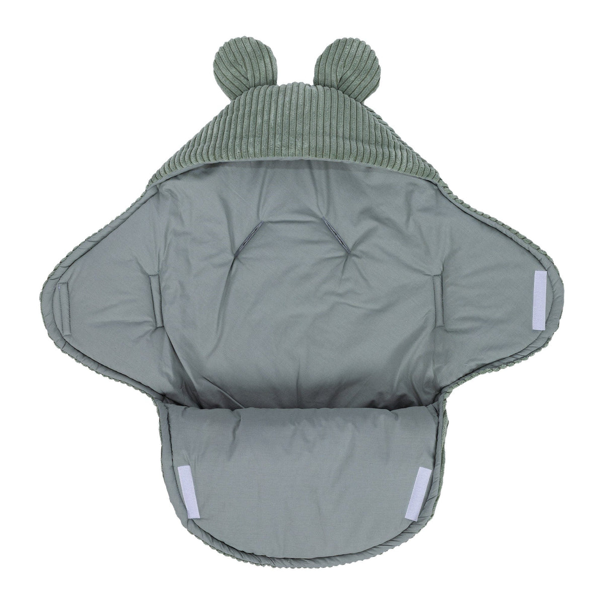 MeowBaby.de MeowBaby Einschlagdecke mit Bärenohren Classic Cord Edition