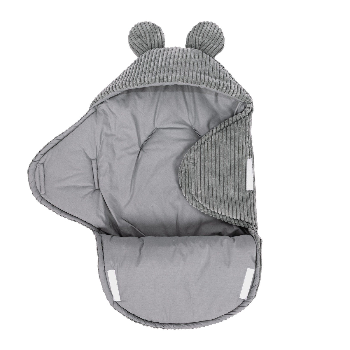 MeowBaby.de MeowBaby Einschlagdecke mit Bärenohren Classic Cord Edition