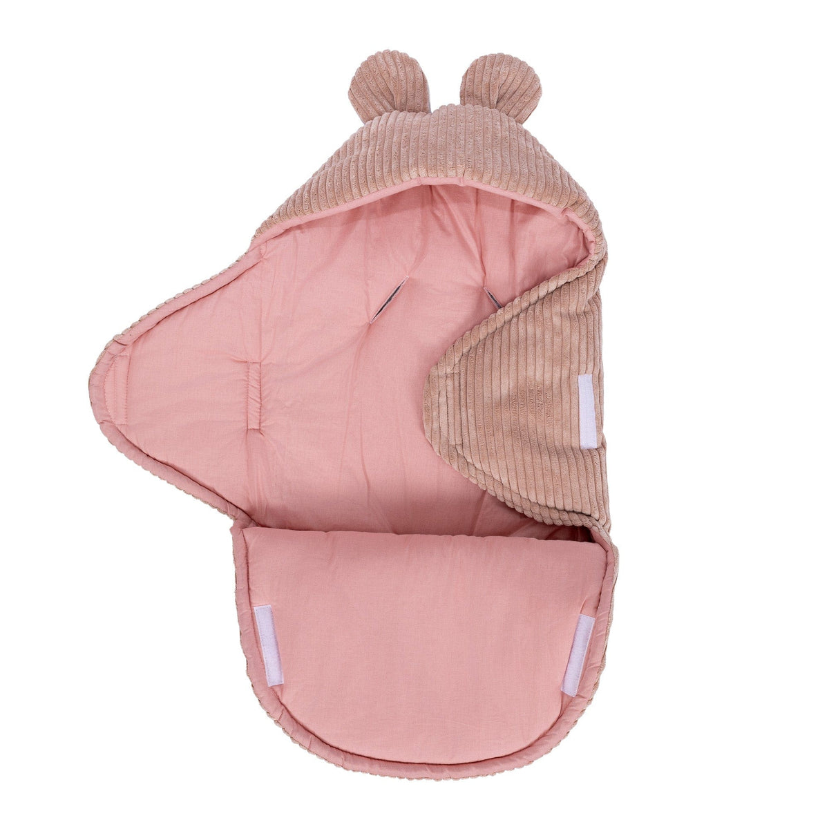 MeowBaby.de MeowBaby Einschlagdecke mit Bärenohren Classic Cord Edition
