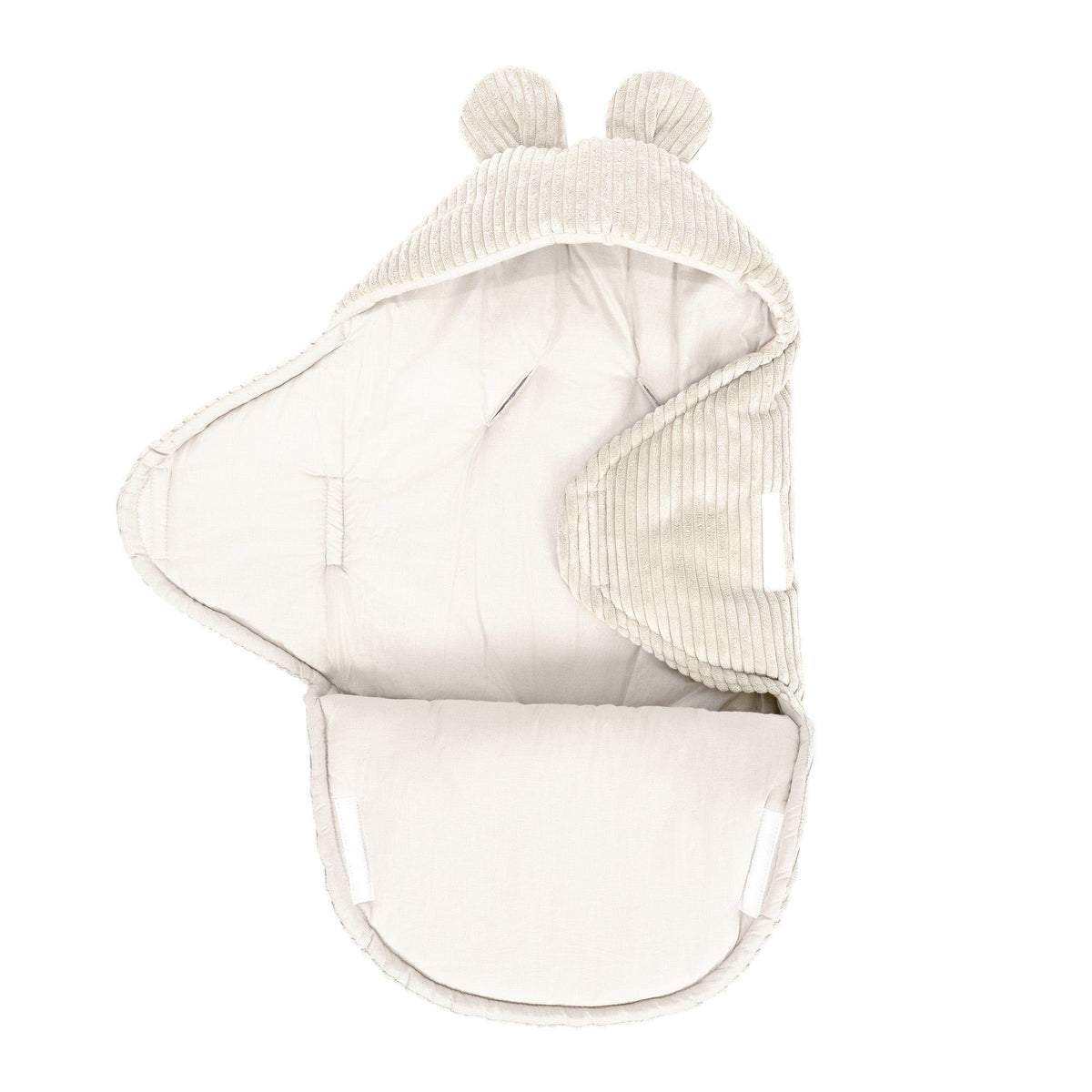 MeowBaby.de MeowBaby Einschlagdecke mit Bärenohren Classic Cord Edition
