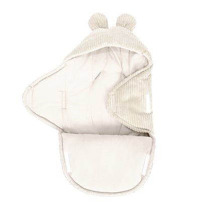MeowBaby.de MeowBaby Einschlagdecke mit Bärenohren Classic Cord Edition
