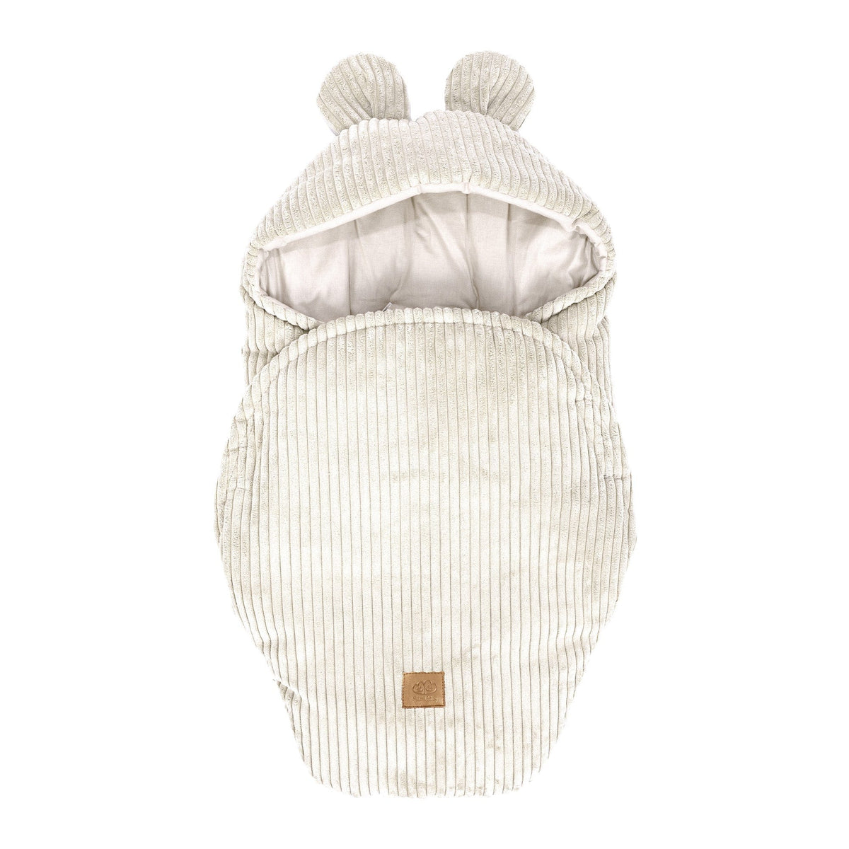 MeowBaby.de MeowBaby Einschlagdecke mit Bärenohren Classic Cord Edition