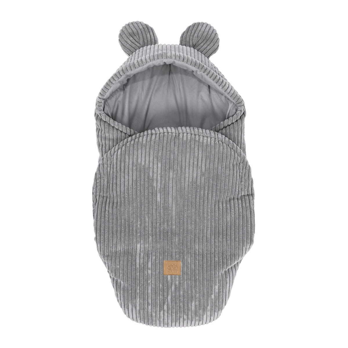 MeowBaby.de MeowBaby Einschlagdecke mit Bärenohren Classic Cord Edition