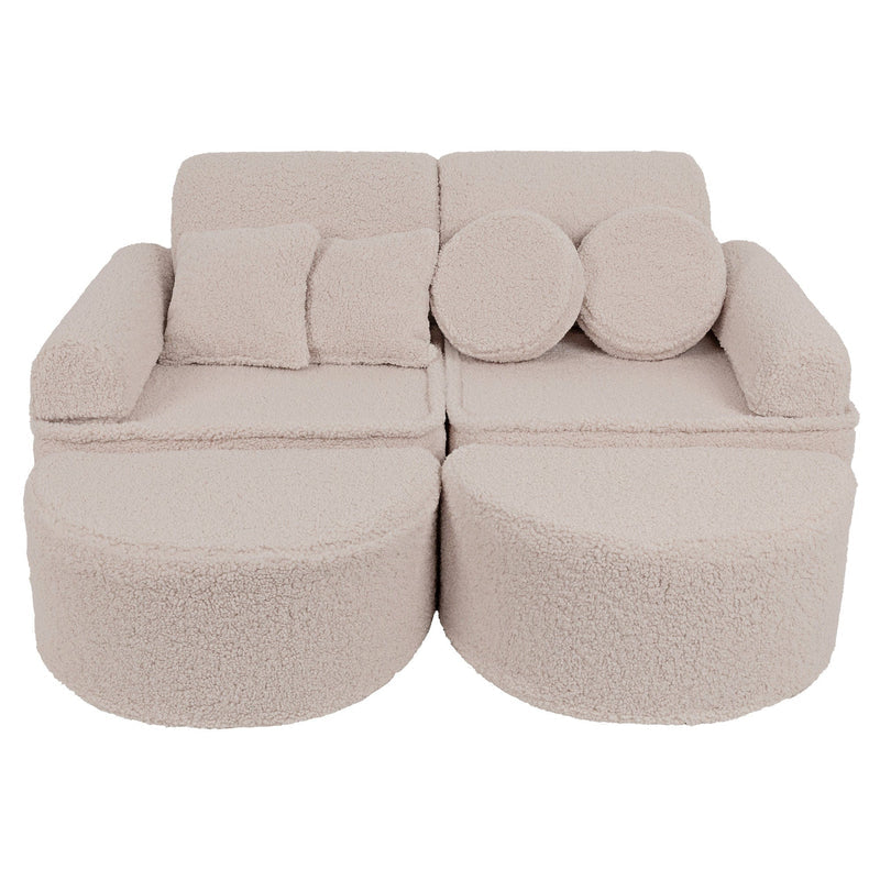 MeowBaby.de MeowBaby Spielsofa Mini Max Bearly Soft Teddy Edition