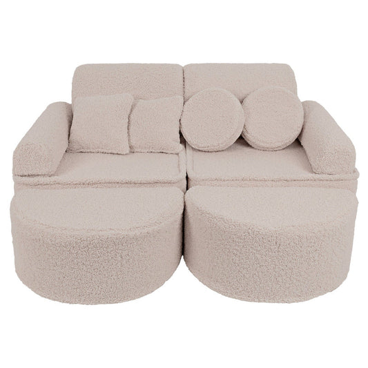 MeowBaby.de MeowBaby Spielsofa Mini Max Bearly Soft Teddy Edition