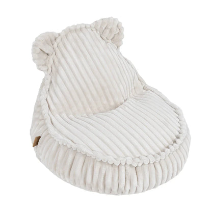 MeowBaby.de MeowBaby Kindersessel Bären-Sitzsack Churros - Plüschcord Edition