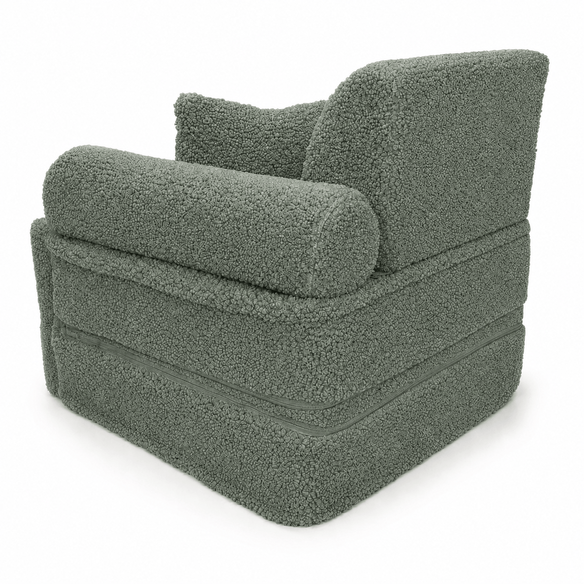 MeowBaby.de MeowBaby Kindersessel 3-in-1 Max Bearly - faltbare Kindercouch & Spielmatratze - Soft Teddy Edition