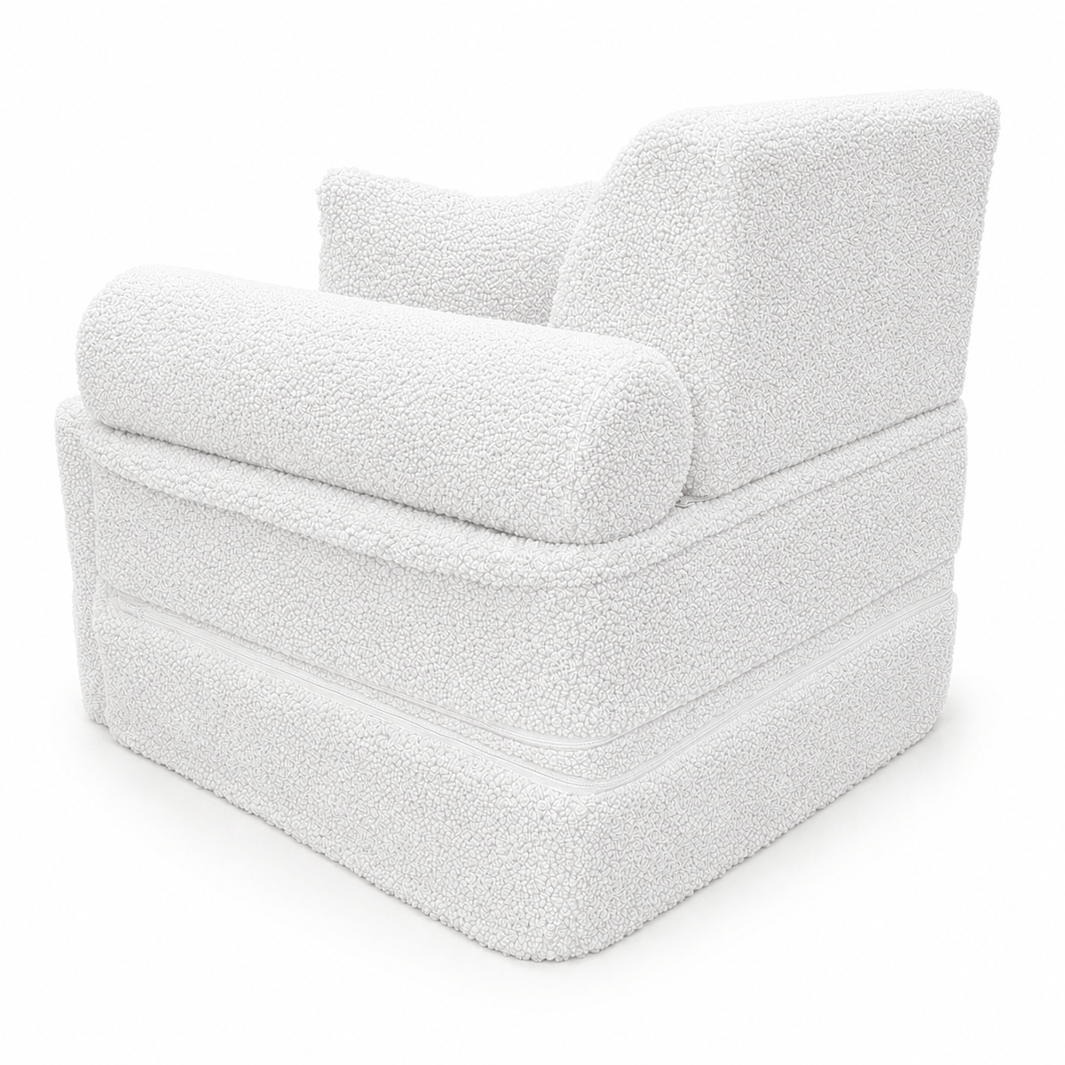 MeowBaby.de MeowBaby Kindersessel 3-in-1 Max Bearly - faltbare Kindercouch & Spielmatratze - Soft Teddy Edition
