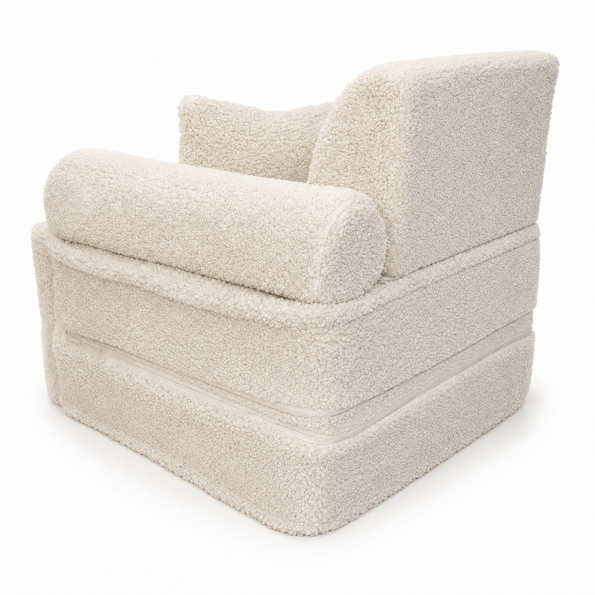 MeowBaby.de MeowBaby Kindersessel 3-in-1 Max Bearly - faltbare Kindercouch & Spielmatratze - Soft Teddy Edition