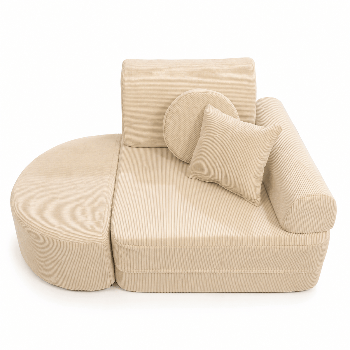 MeowBaby.de MeowBaby Kindersessel 3-in-1 Max Premium Cord - faltbare Kindercouch & Spielmatratze - Slim Cord Edition