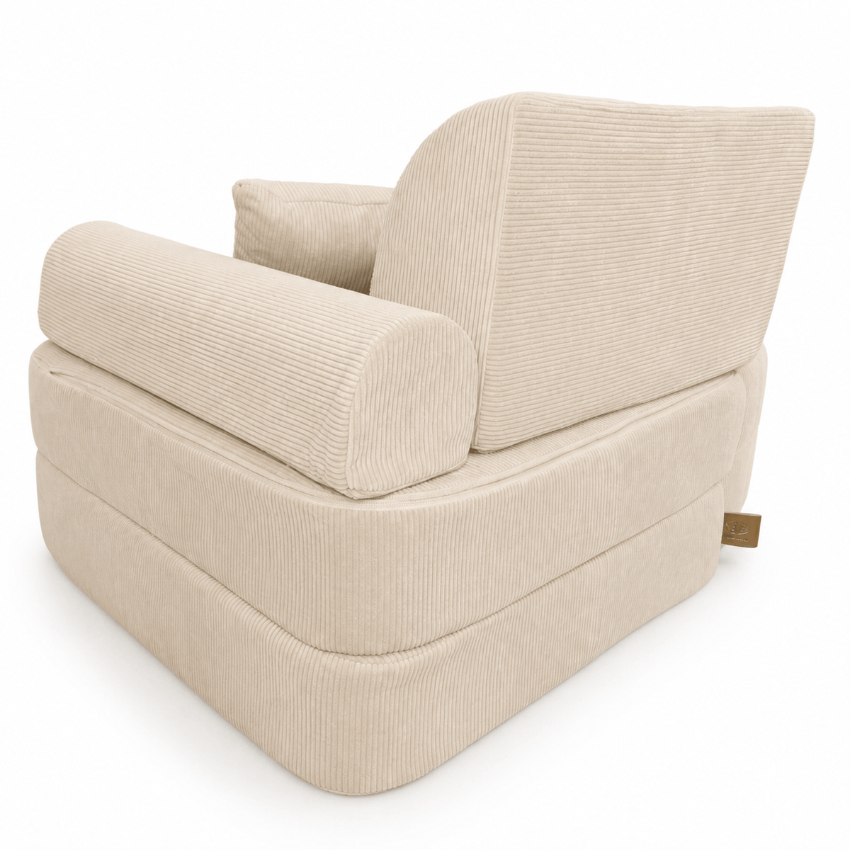 MeowBaby.de MeowBaby Kindersessel 3-in-1 Max Premium Cord - faltbare Kindercouch & Spielmatratze - Slim Cord Edition