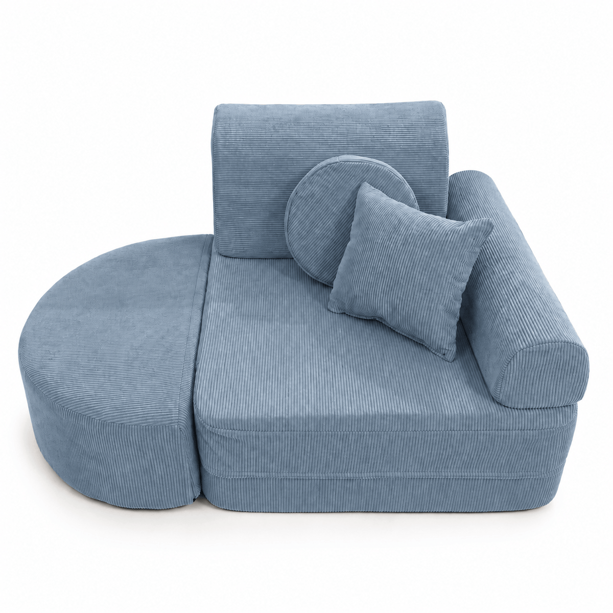 MeowBaby.de MeowBaby Kindersessel 3-in-1 Max Premium Cord - faltbare Kindercouch & Spielmatratze - Slim Cord Edition